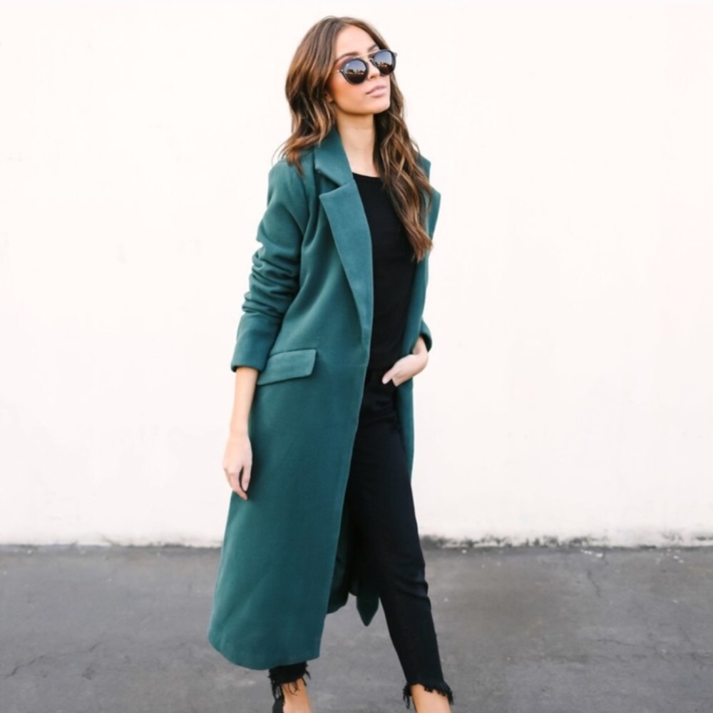 💚Trendy Enchanted Forrest Green Trench💚